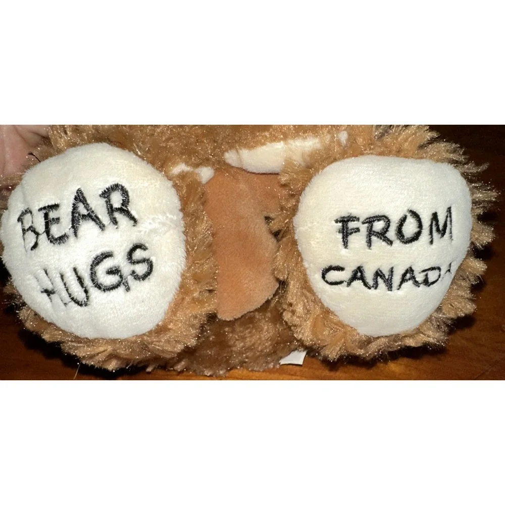 Plush Brown Bear Baby Bear Hugs From Canada‎ Maple Leaf Creature Comforts 9 In